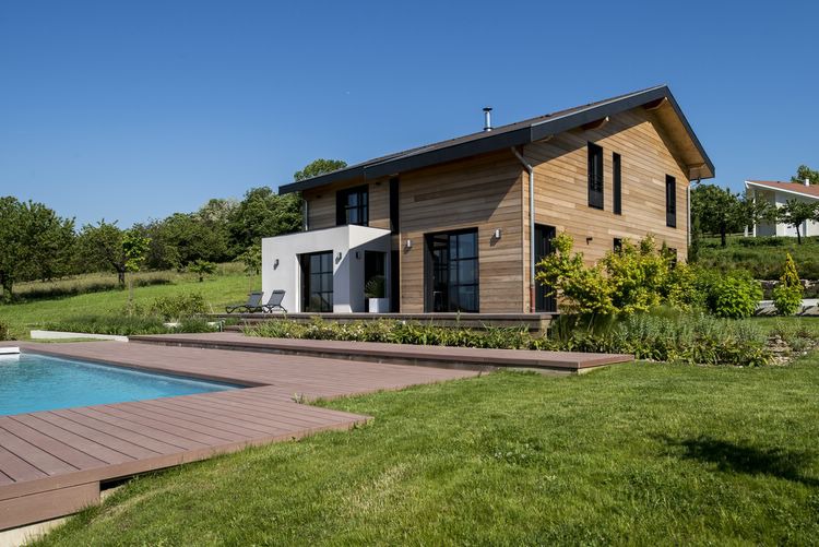 Maison ossature bois labellise BBC _ Saint Jean de Moirans (27)
